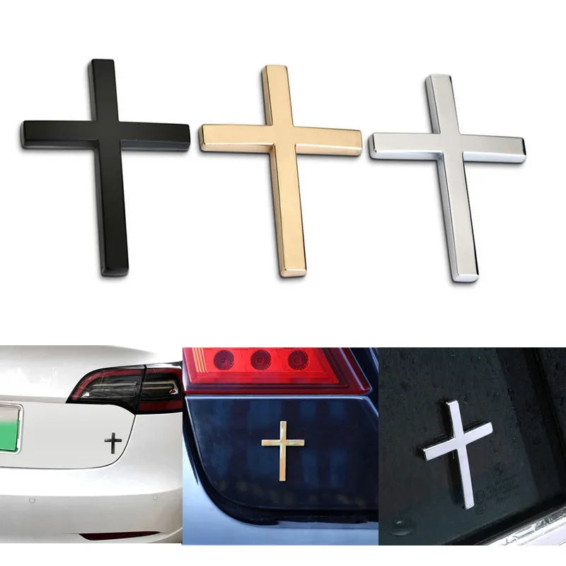 Eternal Cross 3D Car Sticker