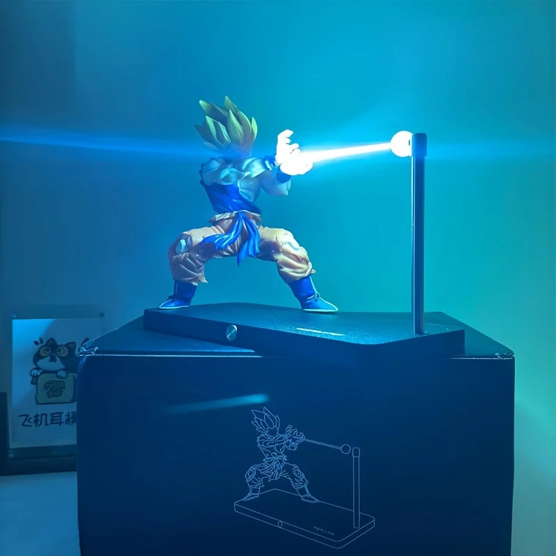 "Dragon Ball Z Goku Kamehameha LED Night Lamp – Anime Fan Gift"